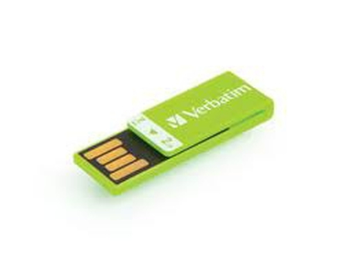 Verbatim 4GB Clip-it USB-välkmälu USB tüüp A 2.0 Roheline