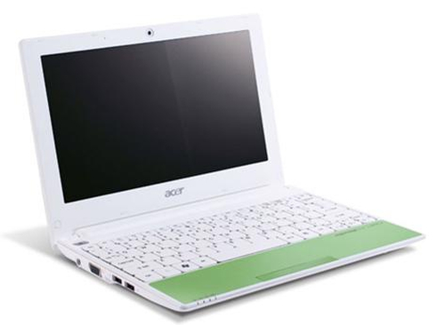 Acer Aspire One Happy 2DQgrgr Intel Atom N450 Märkmikarvuti, 10.1", 1 GB RAM, 250 GB