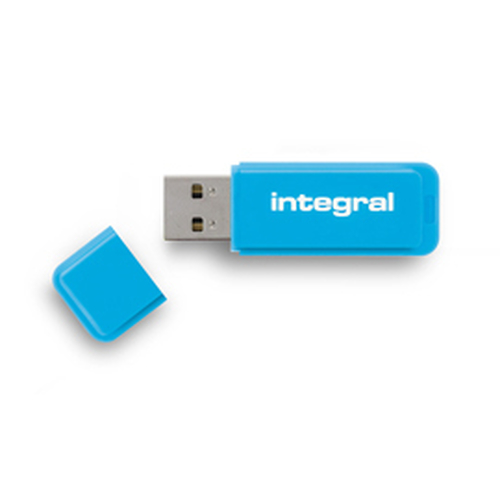 Integral 4GB Neon USB Flash Drive USB-välkmälu USB tüüp A 2.0 Sinine