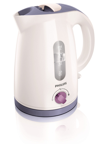 Philips Viva Collection HD4678/40 elektrikann 1,2 l 2400 W Lilla, Valge