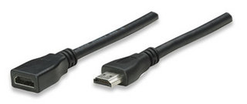 Manhattan 322911 HDMI-kaabel 3 m HDMI tüüp A (Standard) Must