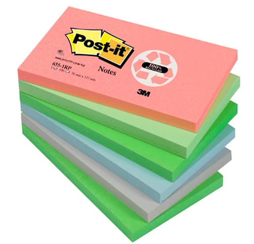 3M Post-It 655RB märkmik Mitmevärviline, Roosa