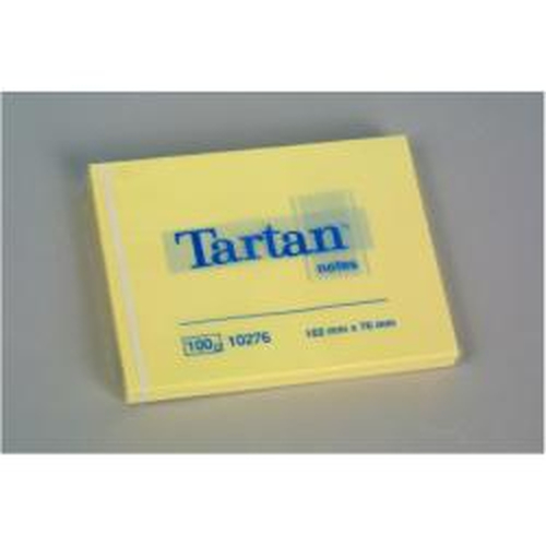 3M Post-it Tartan 102 x 76mm (12 x 100) kleebisetikett Kollane 12 tk