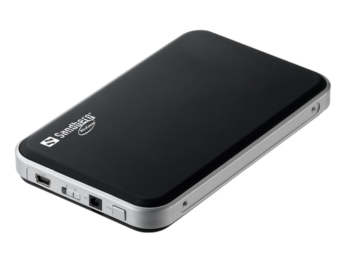 Sandberg USB 2.0 Hard Disk Box SATA 2.5 Kõvaketta boks Must, Hõbe 2.5