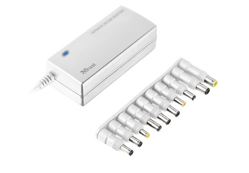 Trust Plug&Go toiteadapter ja vaheldi Hoonesisene 90 W Valge
