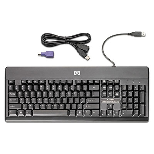 HP VF097AA klaviatuur USB + PS/2 Must