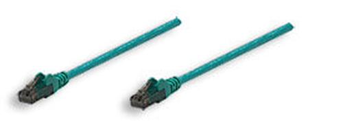 INTELLINET PATCH CABLE CAT6 UTP GREEN 1FT SNAGLESS BOOT