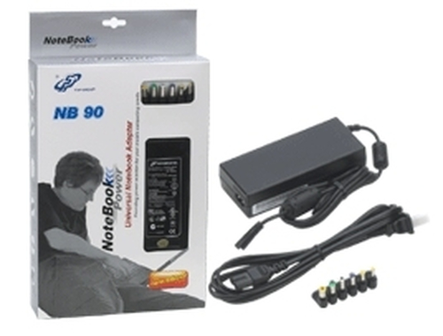 FSP Universal Notebook Adaptor maitinimo adapteris / inverteris 90 W Juoda