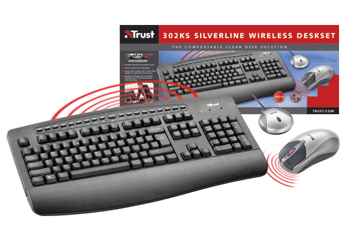 Trust KEYBOARD 302KS SILVERLINE klaviatuur Raadioside