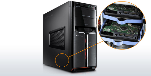 Specs Lenovo IdeaCentre K330 Intel® Core™ i7 i7-2600 6 GB DDR3-SDRAM 1 TB  Windows 7 Home Premium Tower PC Black (VBN2PGE)