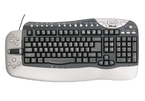 Trust KEYBOARD EASY SCROLL klaviatuur USB + PS/2