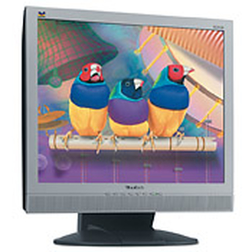 ViewSonic VG910s - Monitor LCD - 19 - 1280 x 1024 - MVA - 250 cd/m² - 10001 - 20 ms - DVI-D VGA - altavoces - plateado sobre negro - VG910S