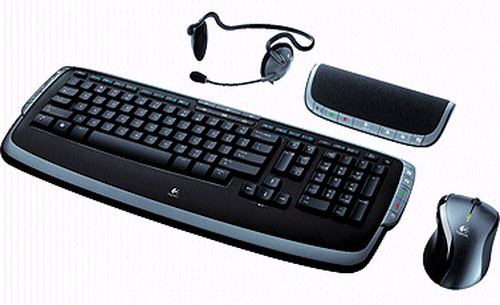 Logitech EasyCall Desktop klaviatuur Hiir kaasa arvatud Raadioside Must