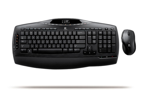 967688-0403 Logitech Cordless Desktop MX 3200 Laser - Juego de teclado y ratón - inalámbrico - RF - carbón