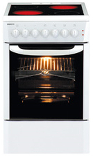 Beko CE58107 plīts & cepeškrāsns Brīvi stāvoša plīts Elektrisks Balts A