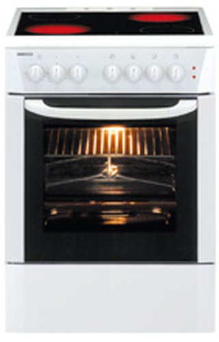 Beko CE68107 plīts & cepeškrāsns Brīvi stāvoša plīts Elektrisks Balts A