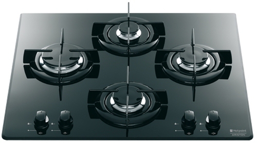 Hotpoint TD 640 S (BK) IX/HA Must Sisseehitatud Gaas 4 tsoon(id)