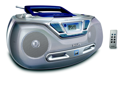Philips AZ1830 2 W Mėlyna, Sidabras