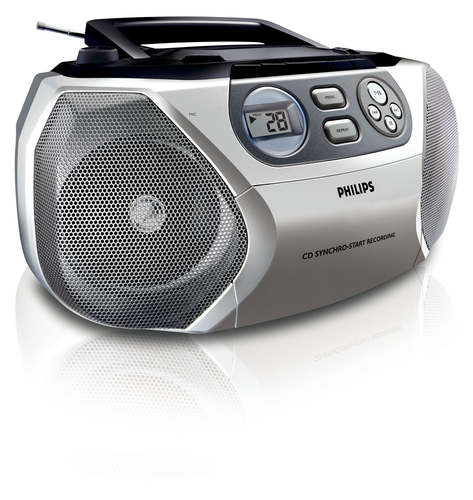 Philips AZ1017/98 garso kolonėlių komplektas namams 2 W Sidabras