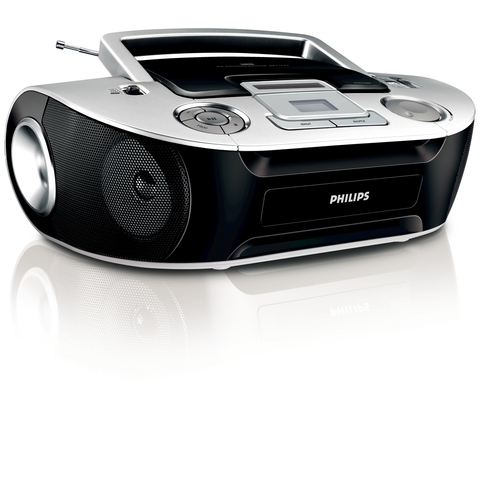 Philips AZ1123B/37 garso kolonėlių komplektas namams 2 W Juoda, Sidabras