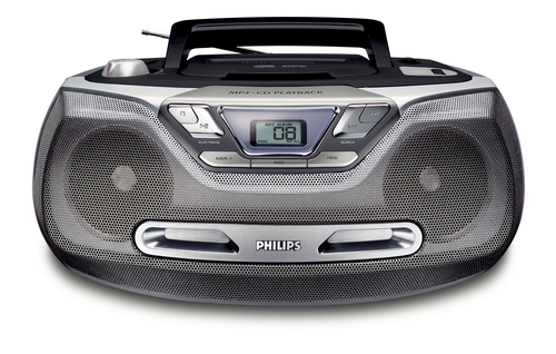 Philips AZ1130/55 garso kolonėlių komplektas namams 2 W Pilka, Sidabras