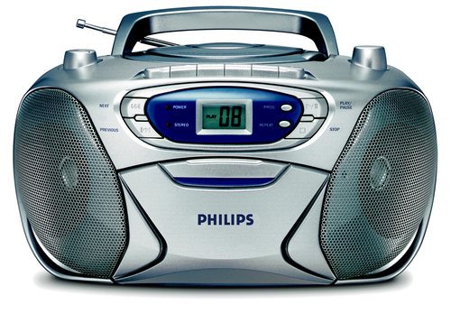Philips AZ1016/97 garso kolonėlių komplektas namams 2,4 W Mėlyna, Metalinis
