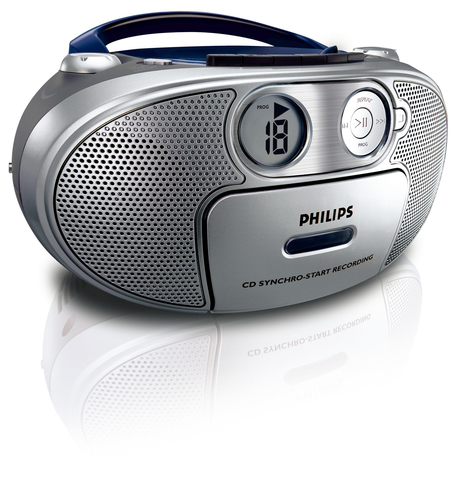 Philips AZ1022/12 garso kolonėlių komplektas namams 2 W Sidabras