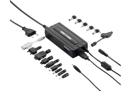 Trust 4-in-1 Notebook Power Adapter PW-1280p UK toiteadapter ja vaheldi Must