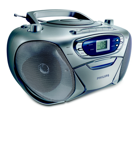 Philips AZ1016/96 garso kolonėlių komplektas namams 2,4 W Mėlyna, Metalinis