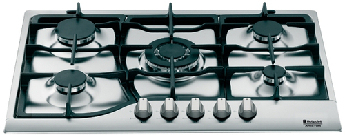 Hotpoint PH 750 T GH/HA Roostevaba teras Sisseehitatud Gaas 5 tsoon(id)
