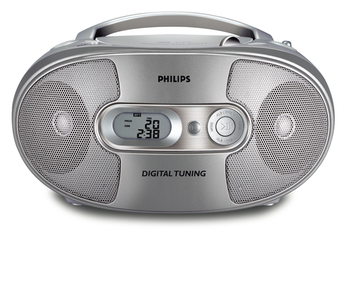 Philips AZ1308/96 garso kolonėlių komplektas namams 2 W Mėlyna, Metalinis