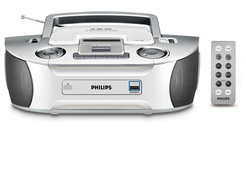 Philips AZ1836W/85 garso kolonėlių komplektas namams 2 W Sidabras