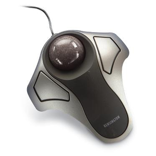 Kensington Orbit Optical Trackball - Bola de seguimiento - diestro y zurdo - óptico - 2 botones - cableado - USB - plata - K64327