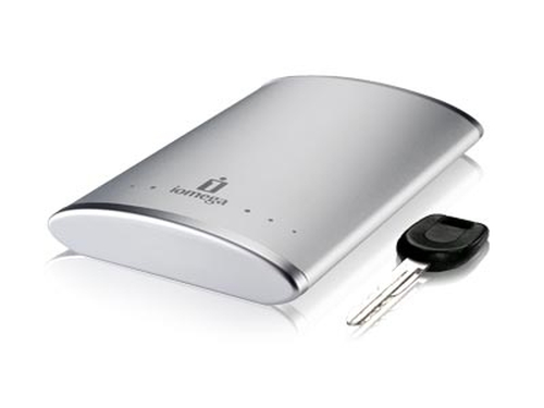 Iomega 250GB Portable Hard Drive Externe Festplatte Silber