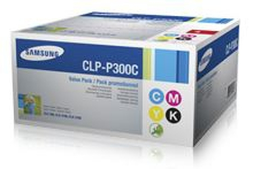 Samsung CLP-P300C toonerikassett 4 tk Originaal Must, Tsüaan, Magenta, Kollane