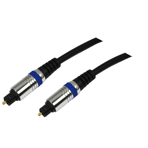 Logilink TosLink Kabel 1,5m zwart St/St