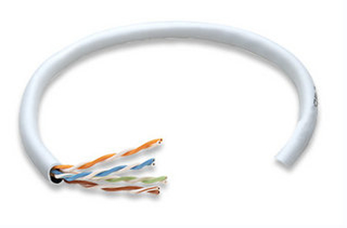 333078 BOBINA CABLE UTP DE RED CAT5E  INTELLINET 100% COBRE 24 AWG ROLLO 305 METROS SOLIDA COLOR BLANCO