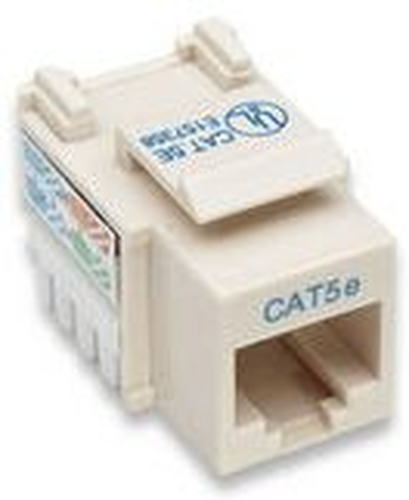 CAT5E IVORY KEYSTONE JACK UTP