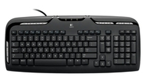 Logitech Media - Teclado - PS/2 - español - negro - 967560-3104