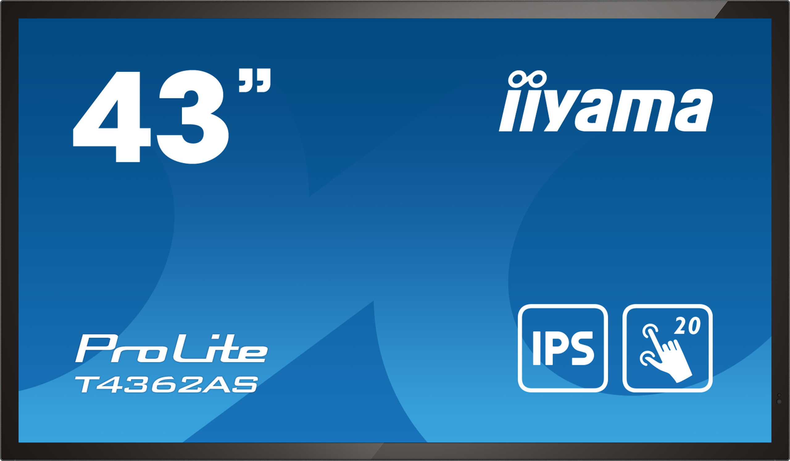 IIYAMA 43" 4K 20P TACTIL IPS (T4362AS-B1) 3840X2160 / OPERACION 24/7 /