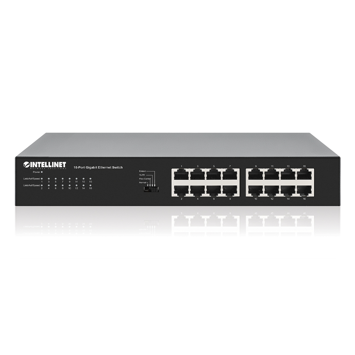 Intellinet 561815 Netzwerk-Switch Gigabit Ethernet (10/100/1000) Schwarz