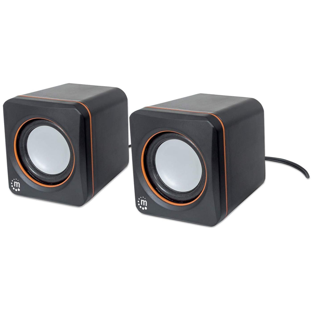 Manhattan 2600 Lautsprechersystem, USB, kompakt, 2 Lautsprecher
