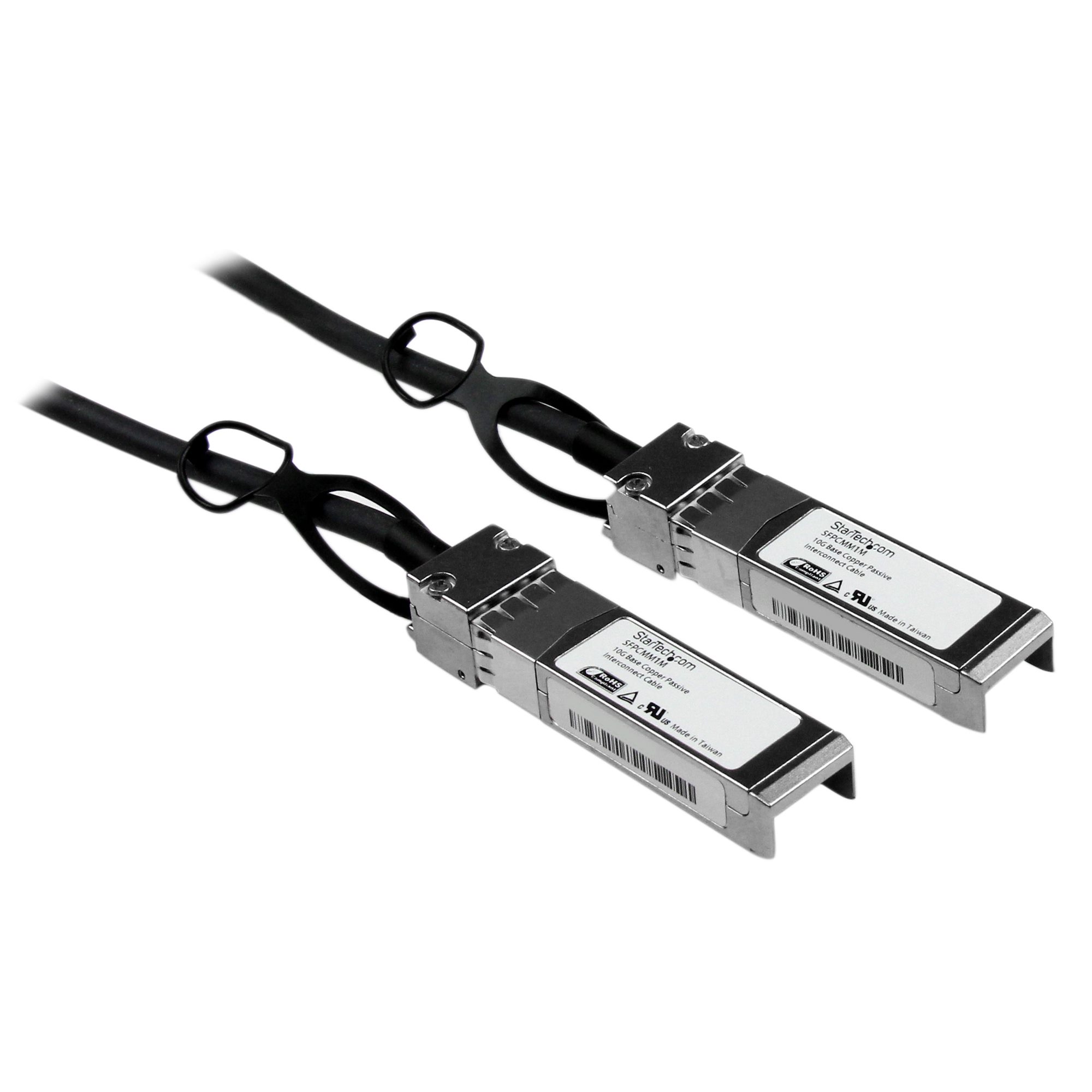 StarTech.com SFPCMM1M InfiniBand ja kiudoptilised kaablid 1 m SFP+ Must