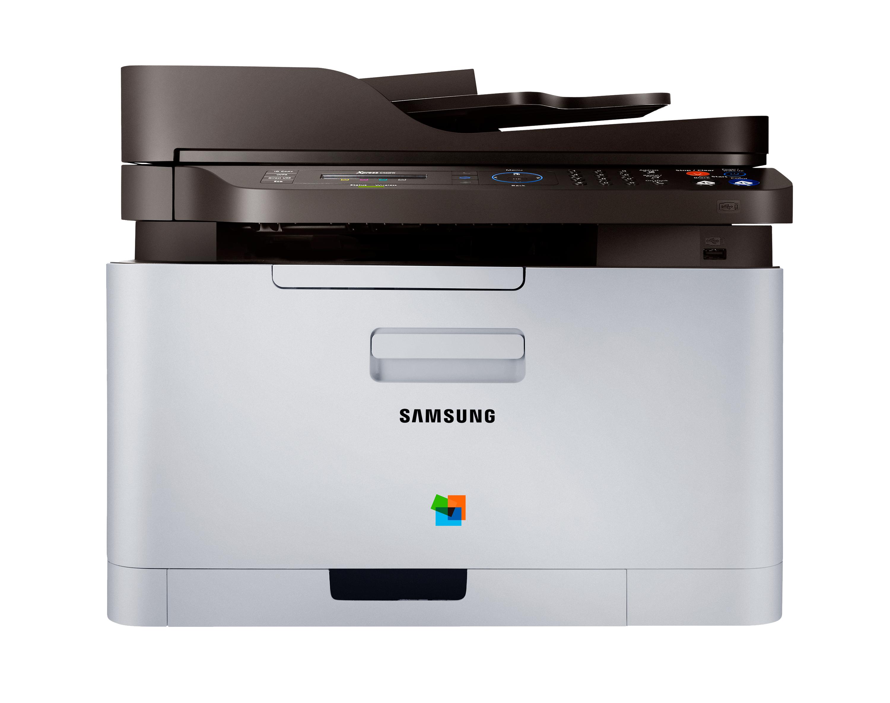 三星xpress sl-c460fw 多功能一体机 激光 18 ppm 2400 x 600 dpi a4
