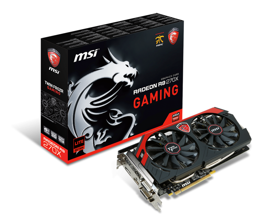 Product Datasheet Msi Radeon R9 270x Gaming 4g Le Amd 4 Gb Gddr5 Graphics Cards R9 270x Gaming 4g Le