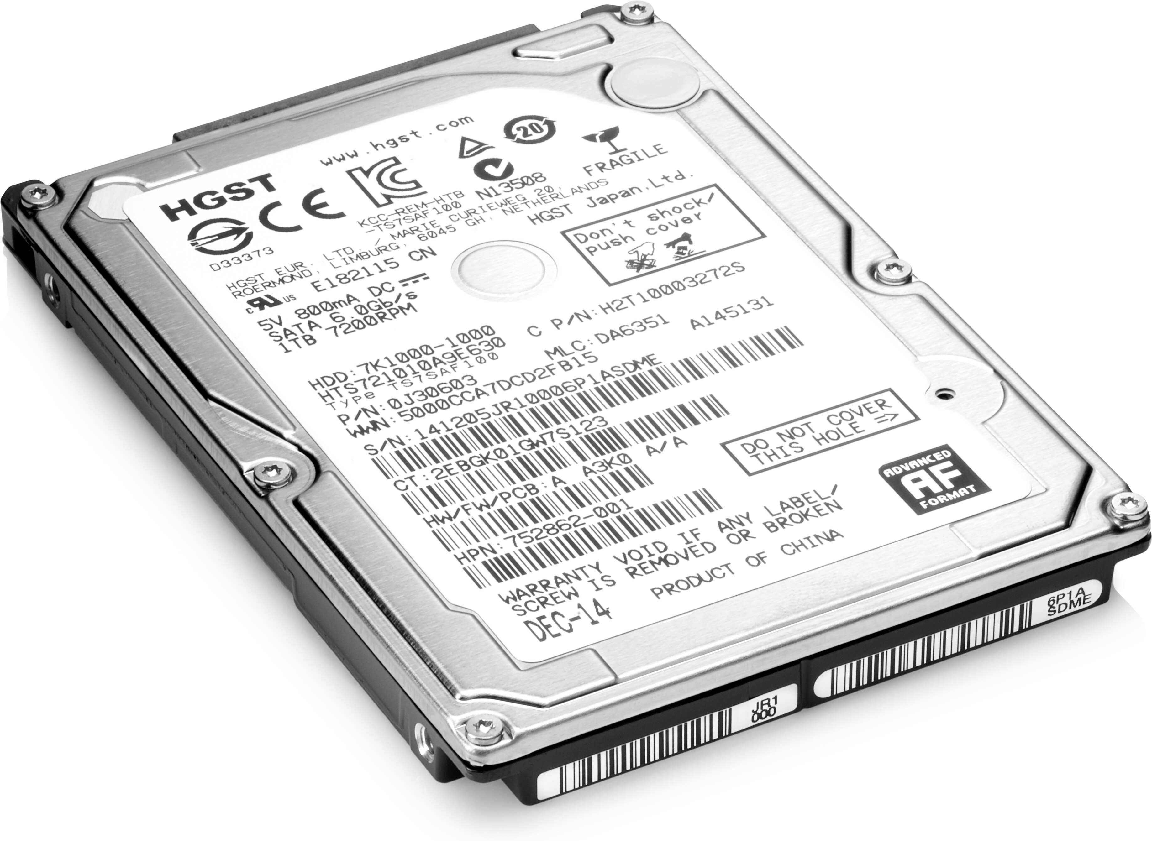 Specs HP 1TB SATA 7200rpm Hard Drive Internal Hard Drives (L3M56AA)