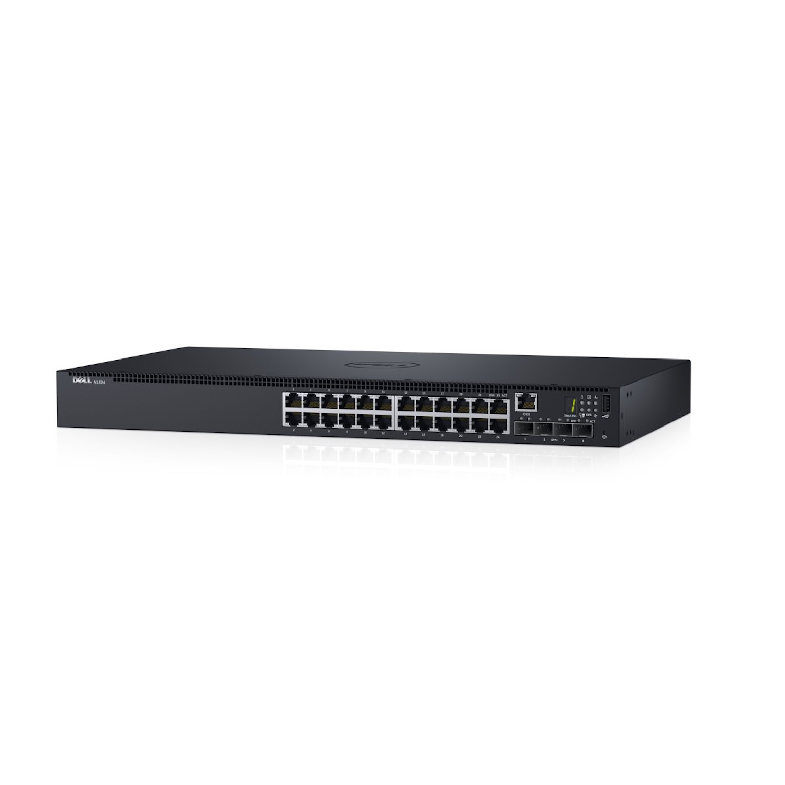 DELL N1524 Managed L3 Gigabit Ethernet (10/100/1000) 1U Schwarz