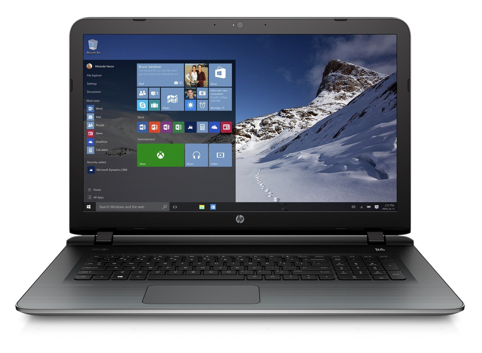 Specs HP Pavilion 17-g188ca AMD A10 A10-8700P Laptop 43.9 cm (17.3