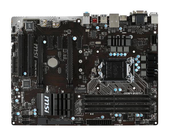 Specs Msi Z170a Pc Mate Intel Z170 Lga 1151 Socket H4 Atx Motherboards 7971 001r