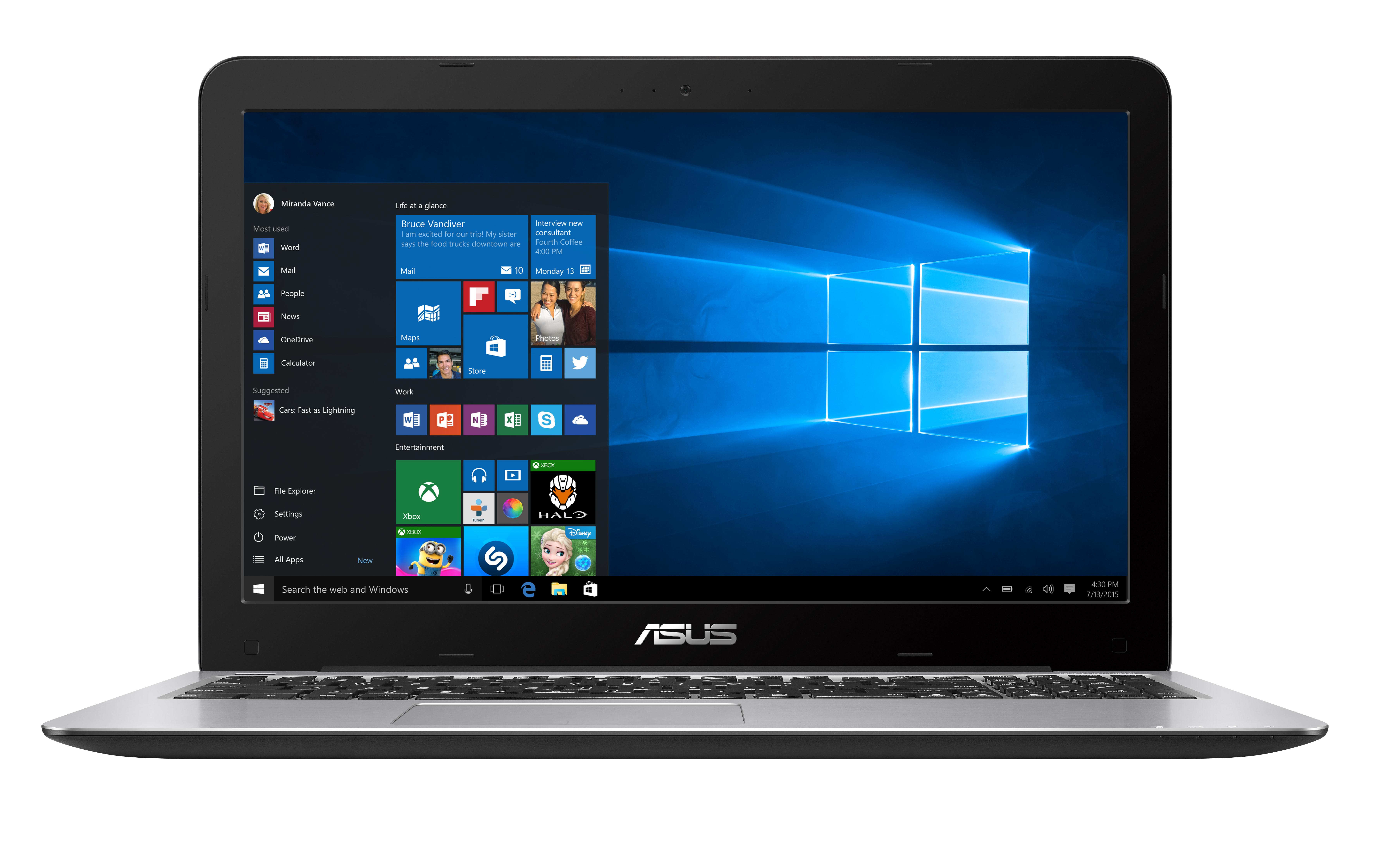 ASUS VivoBook ノートPC X556UA ASUS X556UA-XX902TS VivoBook ダークブルー 15.6型 Microsoft